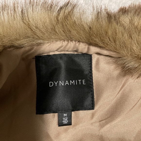 Dynamite faux fur vest brown NWOT - Picture 2 of 4
